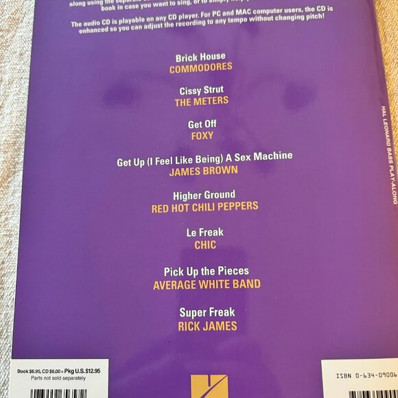 Funk Sheet Music Bass Play-Along Book and Audio Volume 5 - Picture 3 of 3